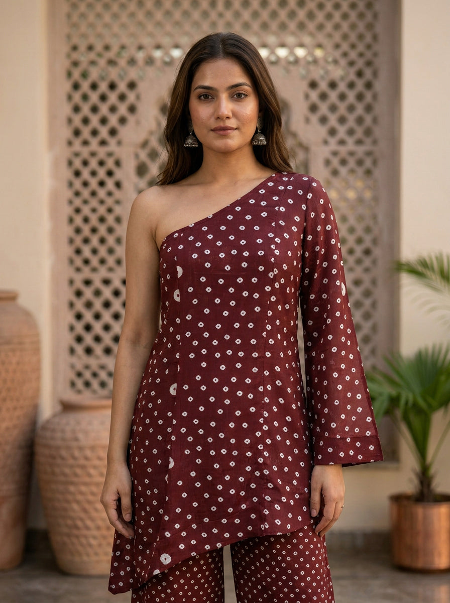 Chinnon Bandhni Print Coord Set