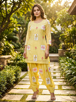 Mul Chanderi patchwork Farshi Salwar Set