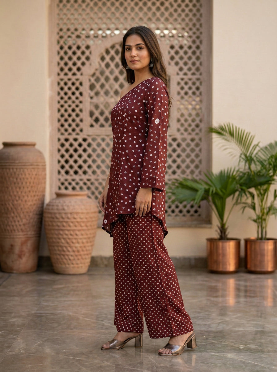Chinnon Bandhni Print Coord Set