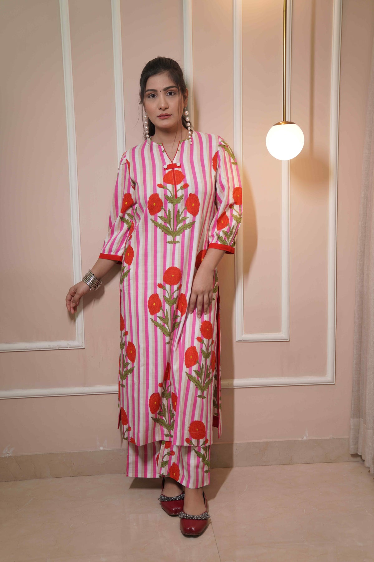 Floral A Line Kurta set