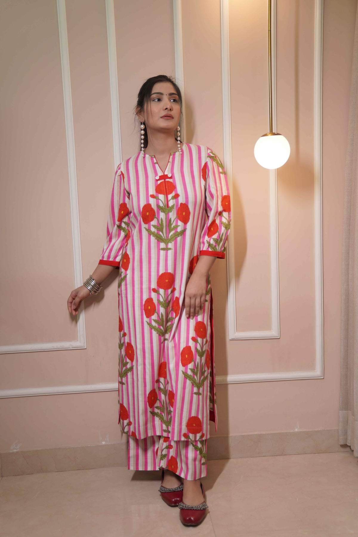 Floral A Line Kurta set