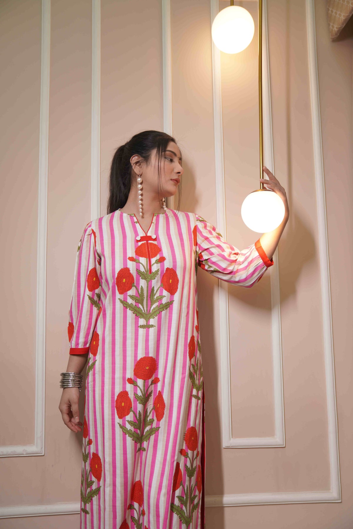 Floral A Line Kurta set