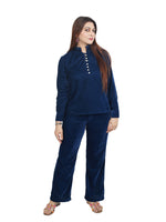 BLUE VELVET COORD SET