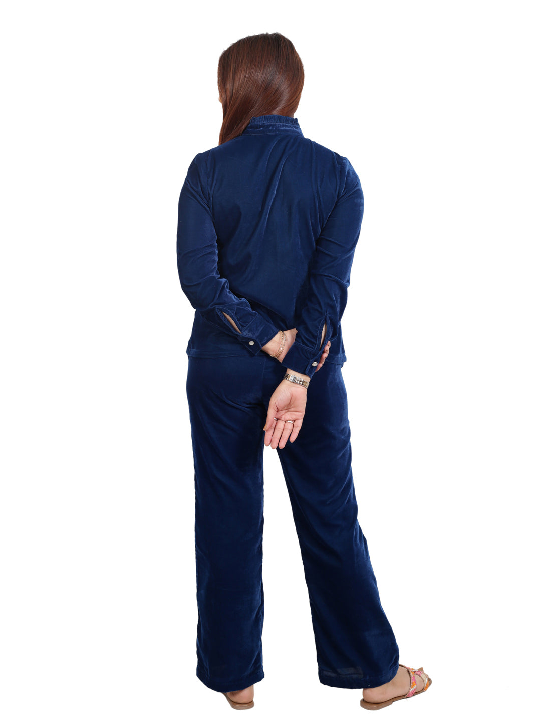 BLUE VELVET COORD SET