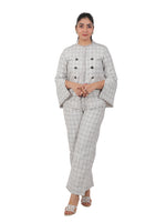 CHECK TWEED BLAZER SET