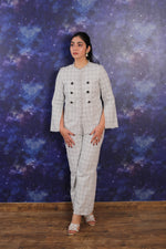 CHECK TWEED BLAZER SET