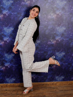 CHECK TWEED BLAZER SET