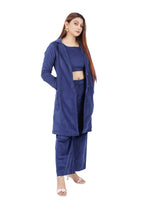 BLUE COORD SET WITH JACKET