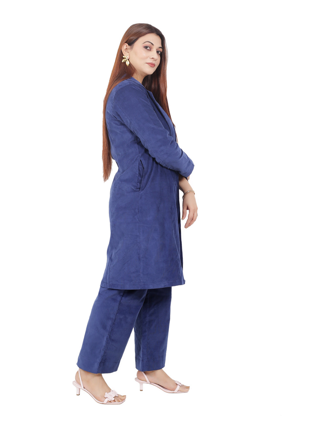 BLUE COORD SET WITH JACKET