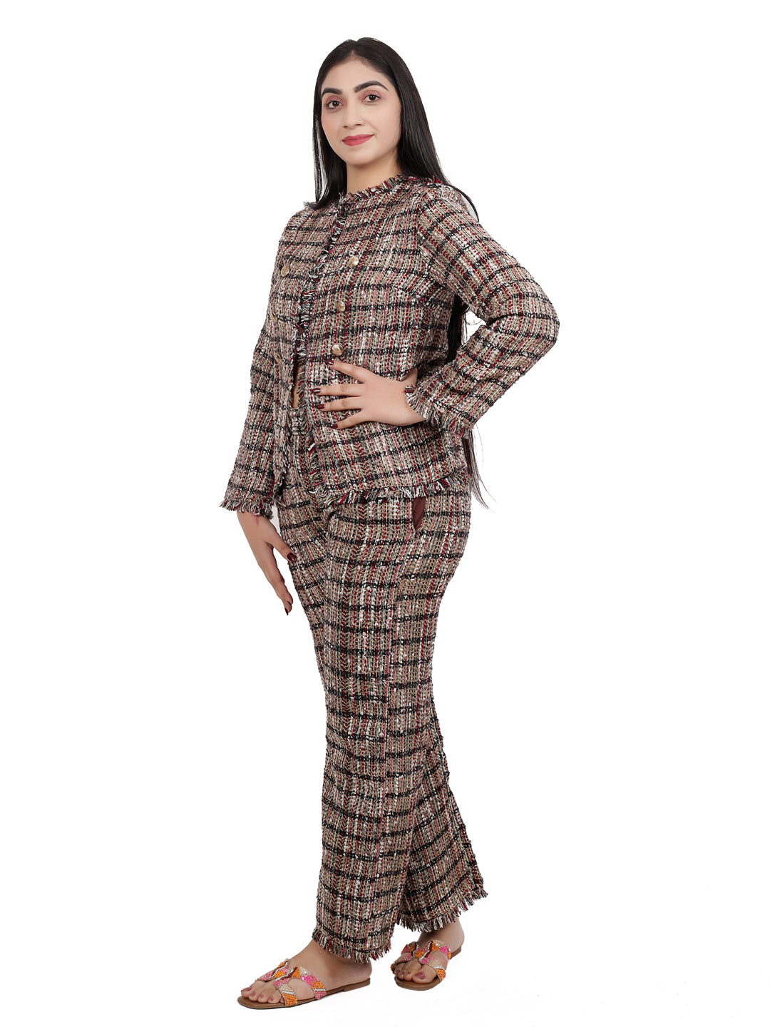 SHIMMER TWEED BLAZER SET