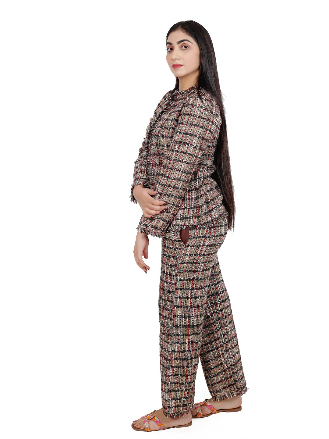 SHIMMER TWEED BLAZER SET