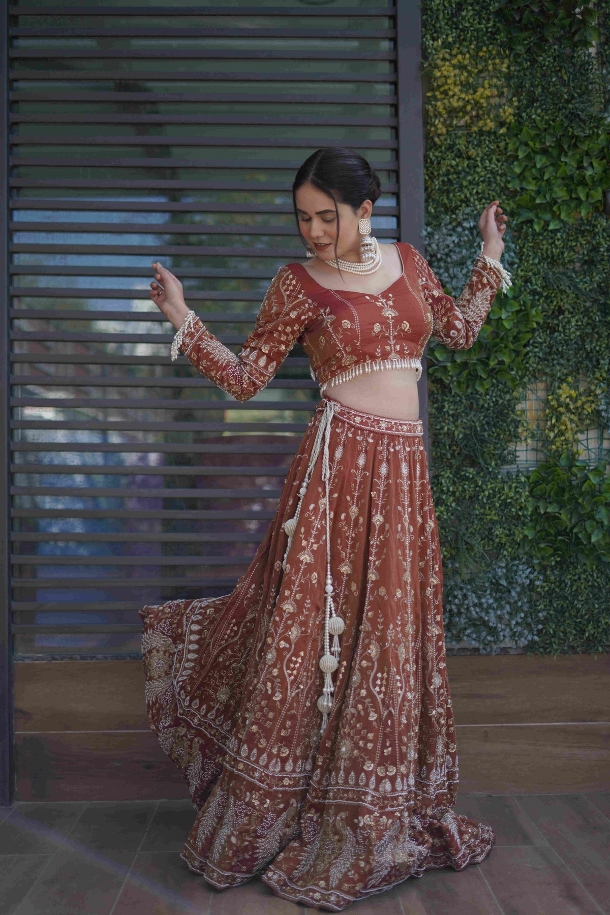 Rust Lehenga Choli
