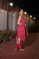 Red Kurta Set with Dupatta