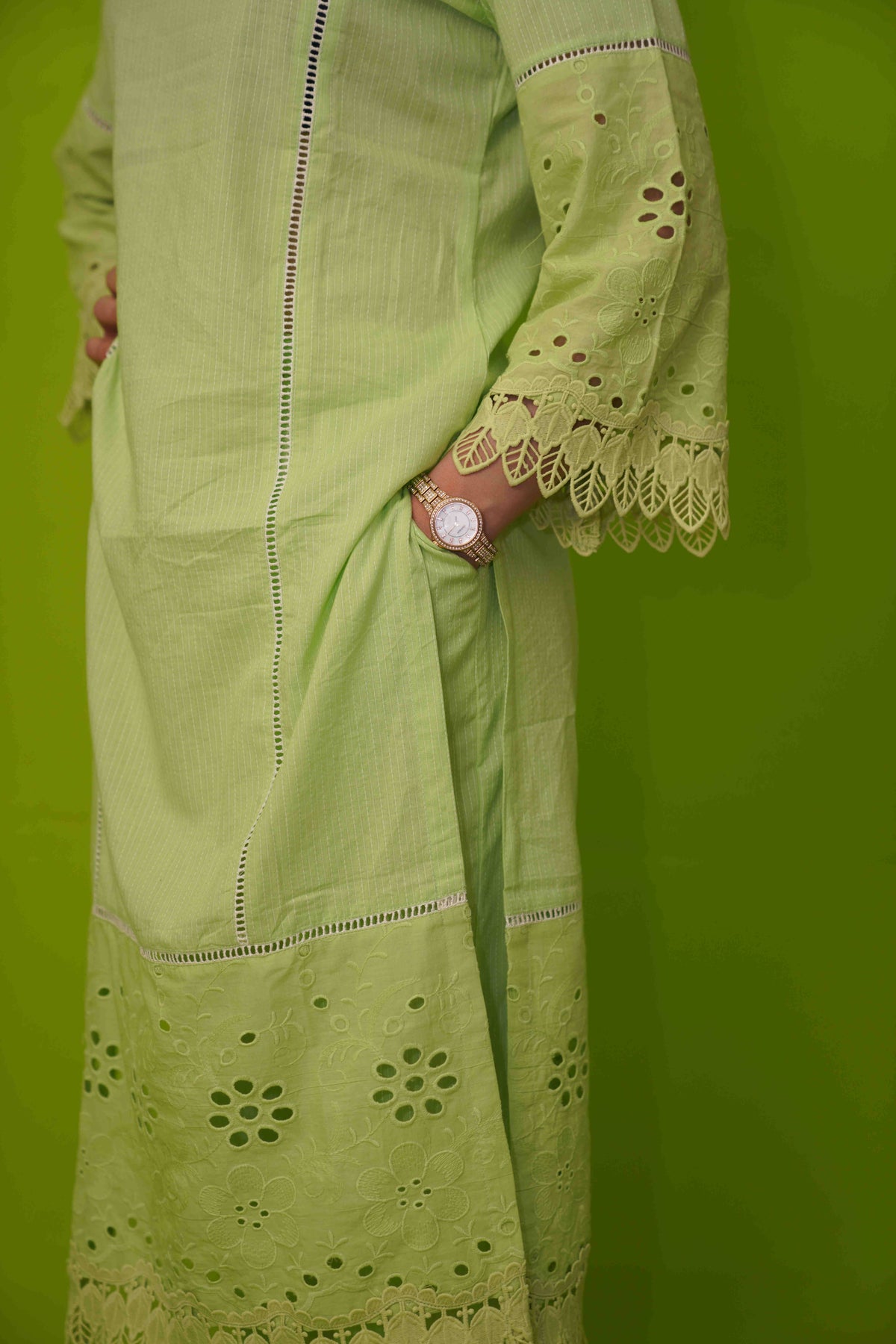 Green Kurta Set