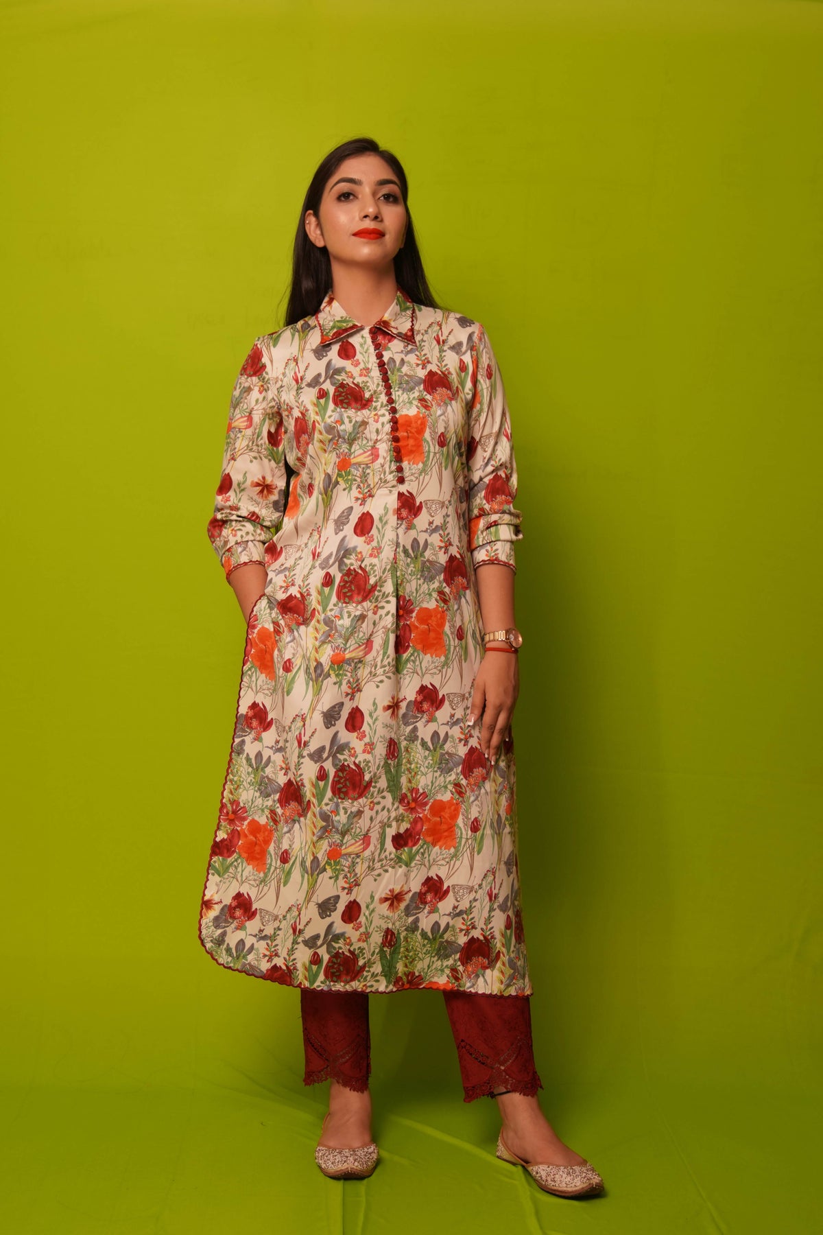 Satin Printed Fabric