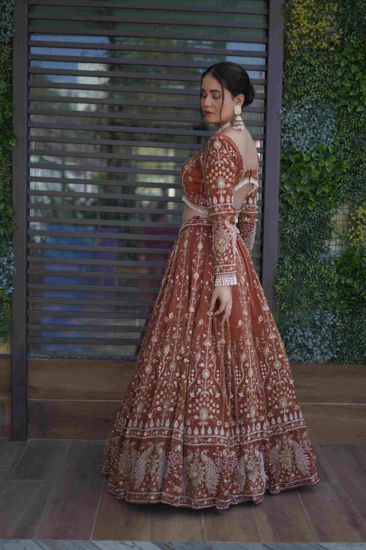Rust Lehenga Choli