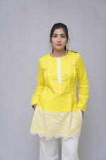 Yellow & White Coord Set