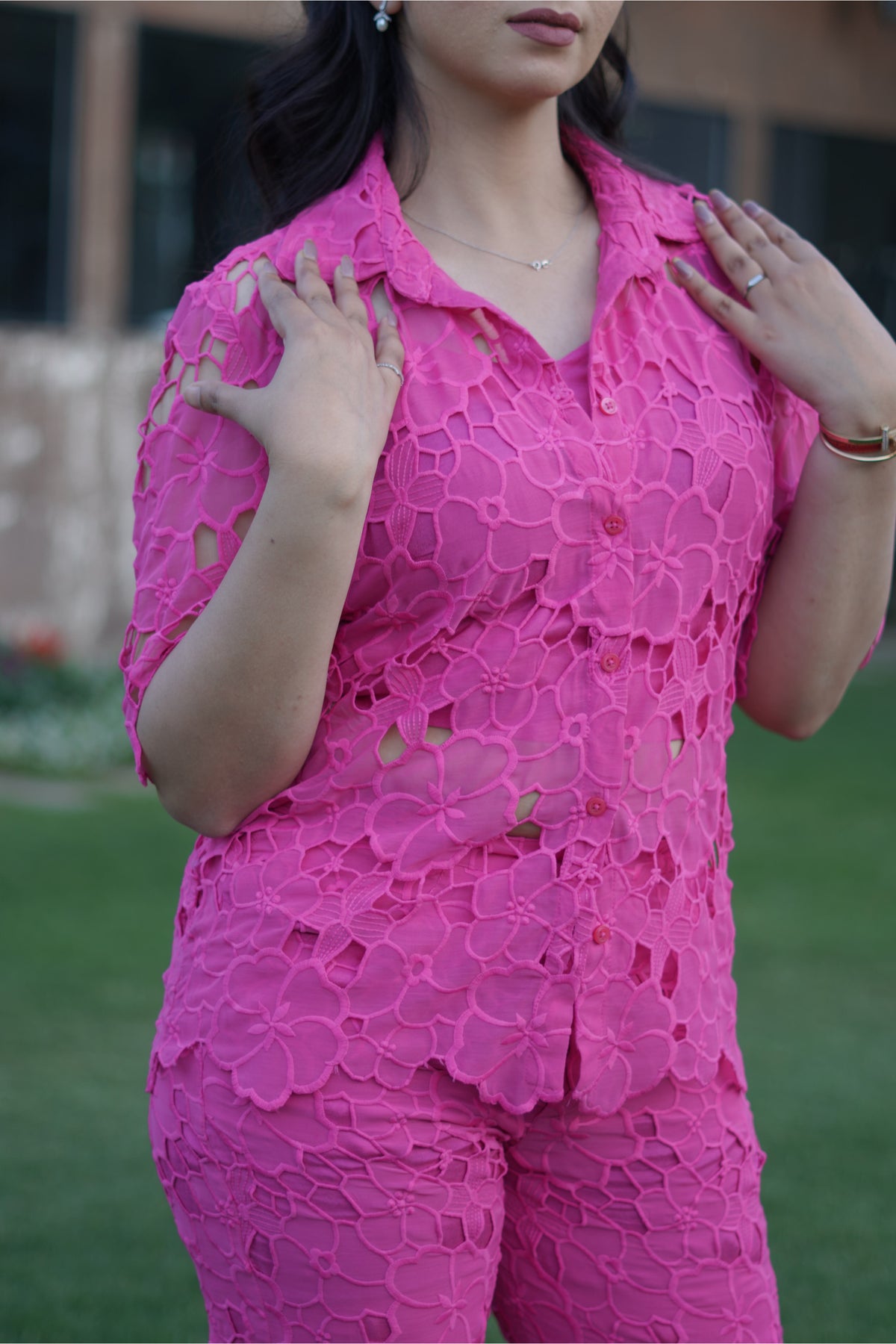 Magenta Pink Coord Set