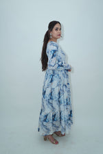 Maxi Full sleeves flared dress