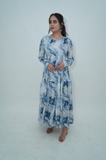 Maxi Full sleeves flared dress