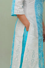 A shape Cutwork Kurta Set