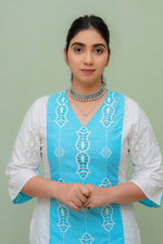 A shape Cutwork Kurta Set