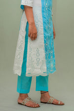 A shape Cutwork Kurta Set
