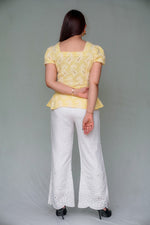 Cotton Linen embriodery Coord set