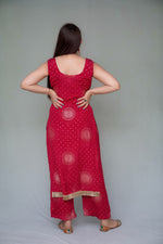 Red Bandhani Kurta set