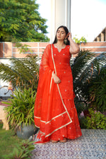 Organza Embriodery Garara Suit with Dupatta