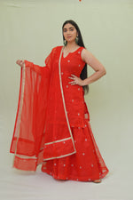 Organza Embriodery Garara Suit with Dupatta