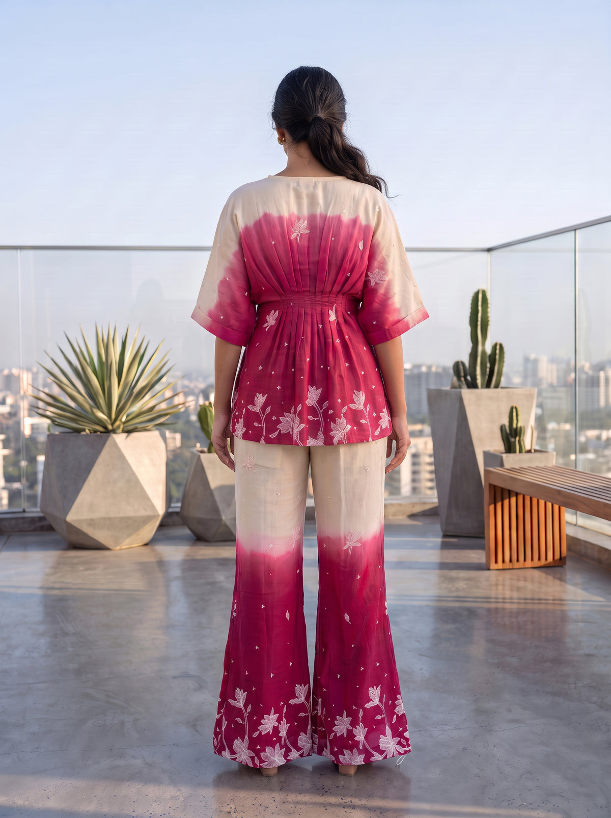 Ombre Rani Pink Coord Set