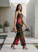 Black & Green Midnight Bloom Co-ord Set
