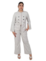 CHECK TWEED BLAZER SET