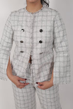 CHECK TWEED BLAZER SET