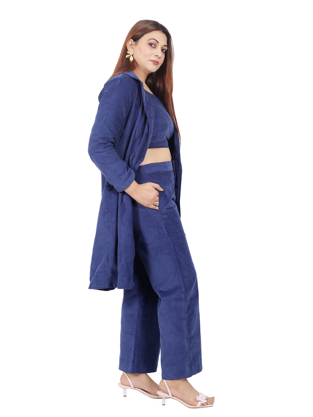 BLUE COORD SET WITH JACKET