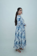 Maxi Full sleeves flared dress