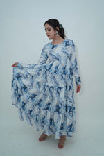 Maxi Full sleeves flared dress