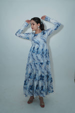 Maxi Full sleeves flared dress