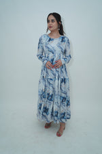 Maxi Full sleeves flared dress