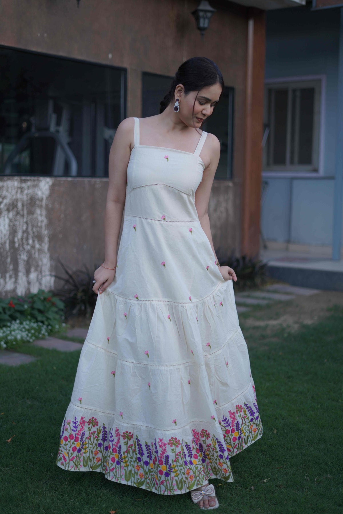 Ivory Flared Dress
