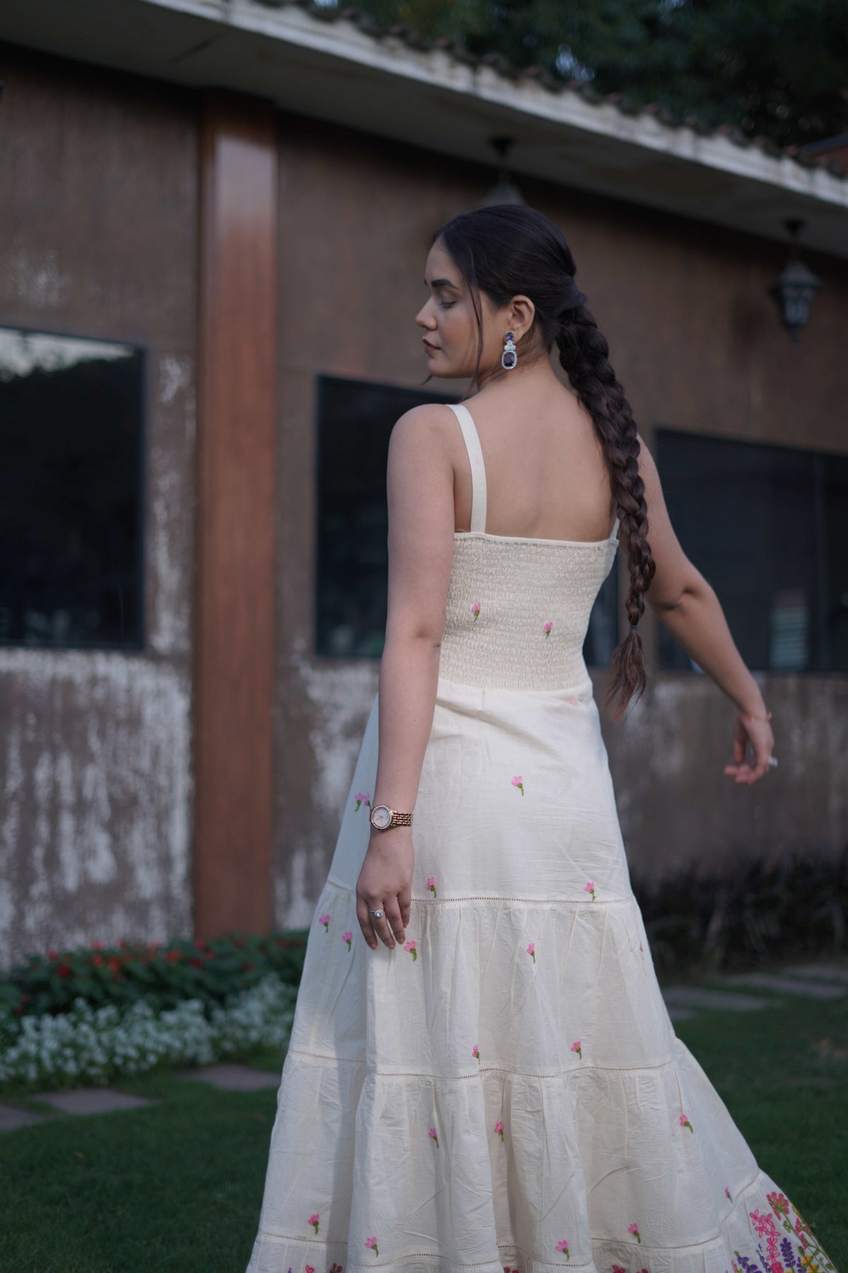Ivory Flared Dress