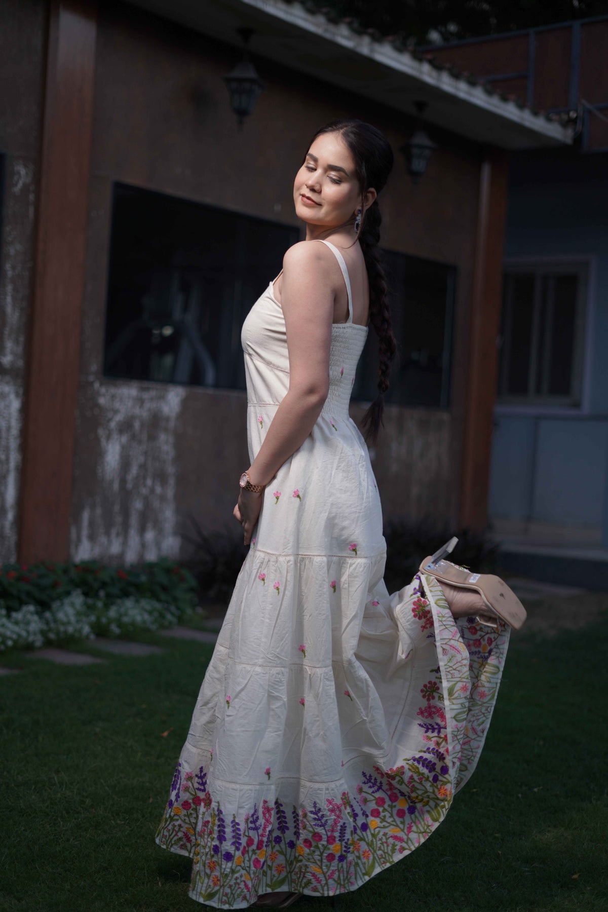 Ivory Flared Dress