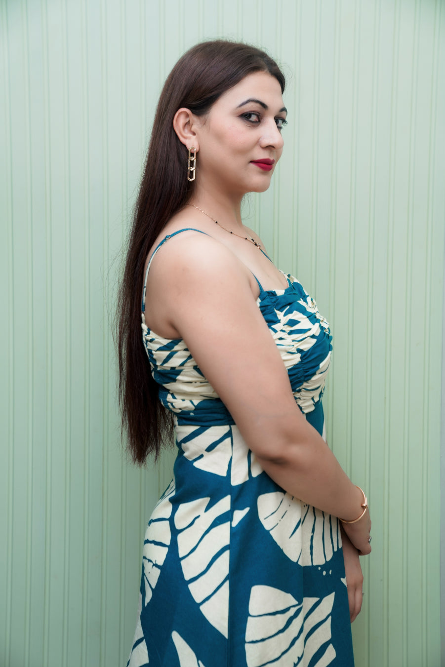 Teal Blue Dress