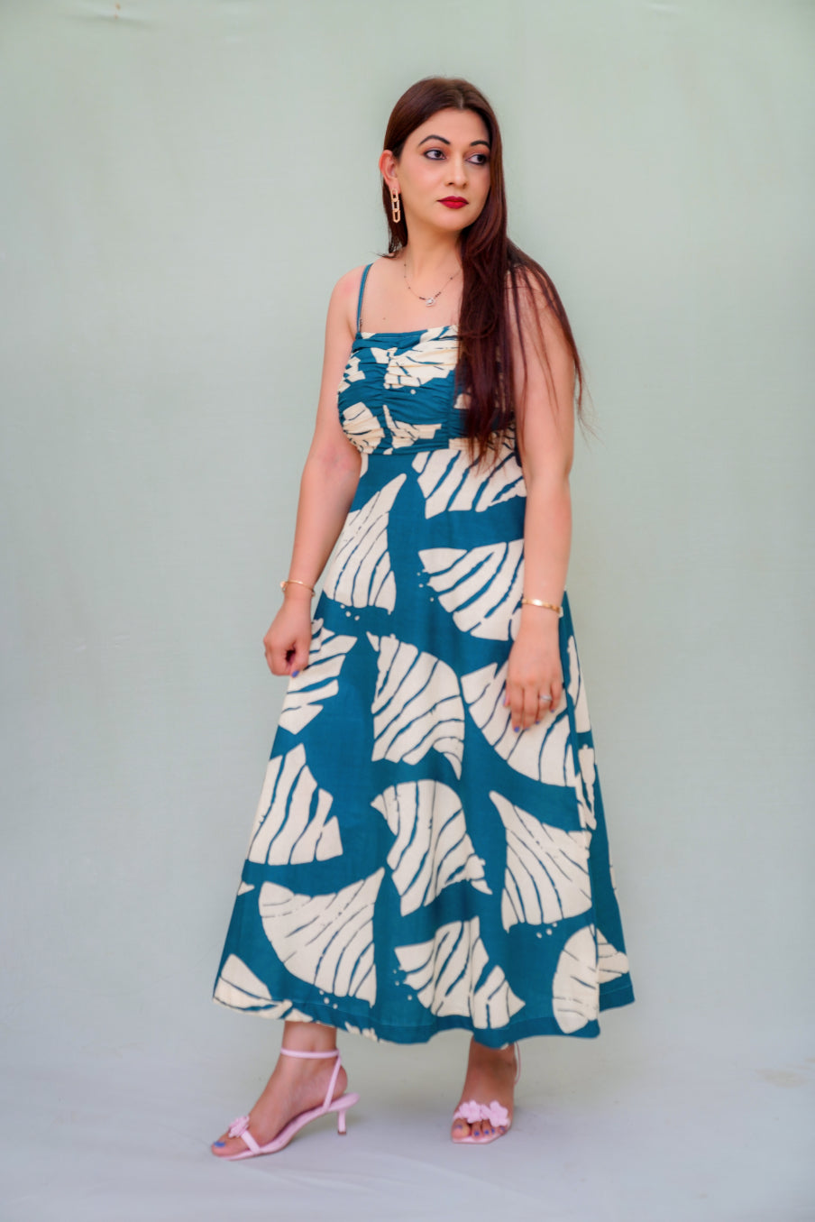 Teal Blue Dress